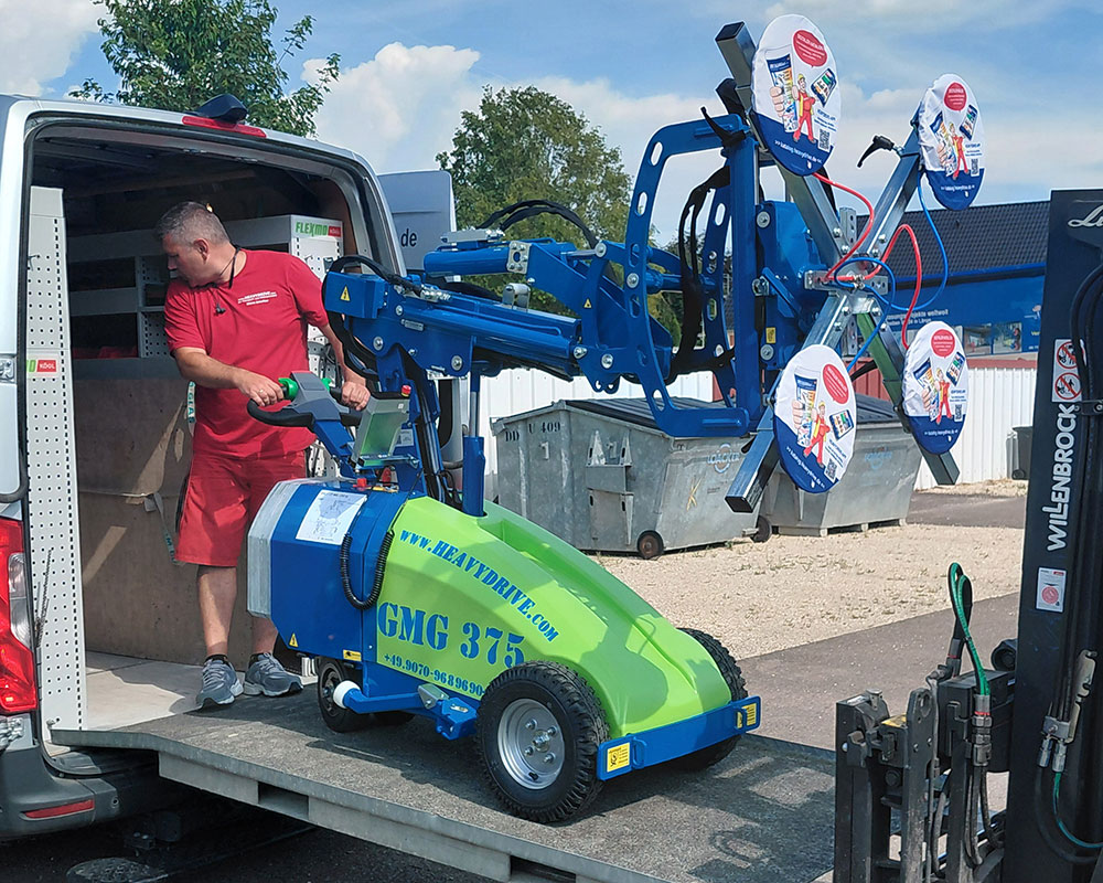 GMG 375 - Dispositivo de montaje de vidrios  con capacidad de carga de 375 kg | GMG 375 - Dispositivo de montaje de vidrios  con capacidad de carga de 375 kg