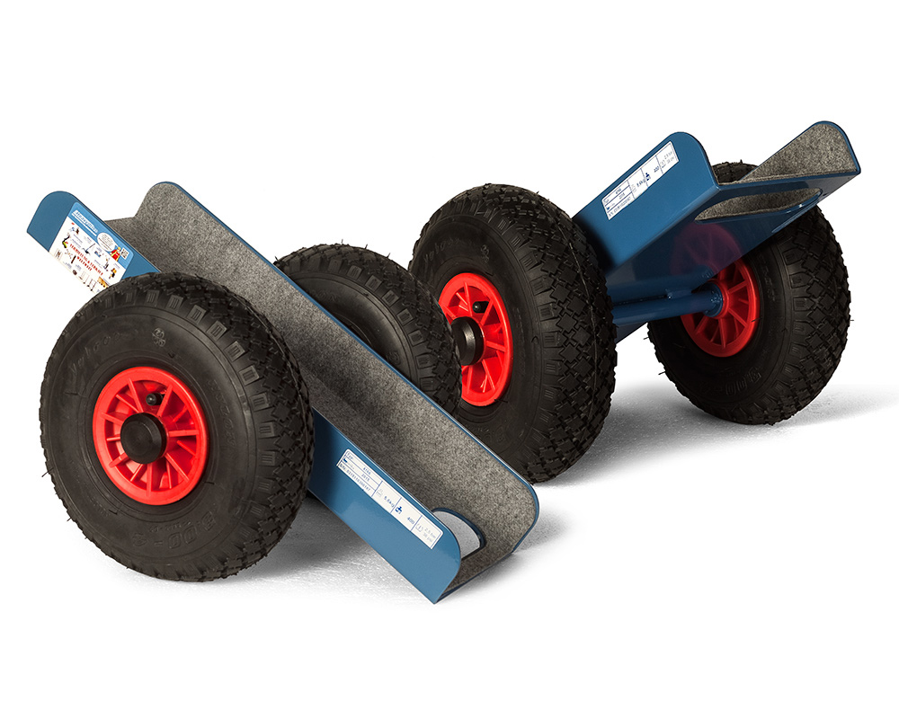 Juego de 2 carros transportadores de vidrios - HDL 300 A - Carro transportador de vidrios con hasta 300 kg de capacidad de carga | Juego de 2 carros transportadores de vidrios - HDL 300 A - con hasta 300 kg de capacidad de carga
