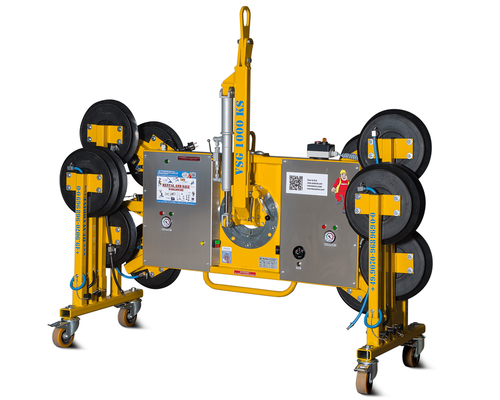 VSG 1000 KS - Sistema de ventosas de vacío, hasta 1000 kg de capacidad de carga, versión estrecha | VSG 1050 KS - Sistema de ventosas de vacío, hasta 1050 kg de capacidad de carga, versión estrecha