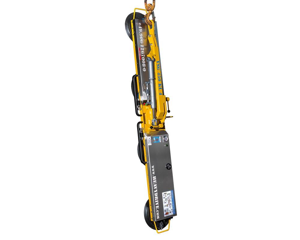 VSG 450 KL 4 - Sistema de ventosas de vacío para vidrios extra largos, hasta 450 kg de capacidad de carga, versión estrecha | VSG 450 KL 4 - Sistema de ventosas de vacío para vidrios extra largos, hasta 450 kg de capacidad de carga, versión estrecha