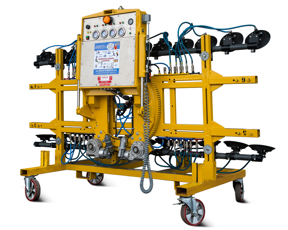 VSG 900 KR -20 - Sistema de ventosas de vacío para vidrios curvos, hasta 900 kg de capacidad de carga | VSG 900 KR -20 - Sistema de ventosas de vacío para vidrios curvos, hasta 900 kg de capacidad de carga