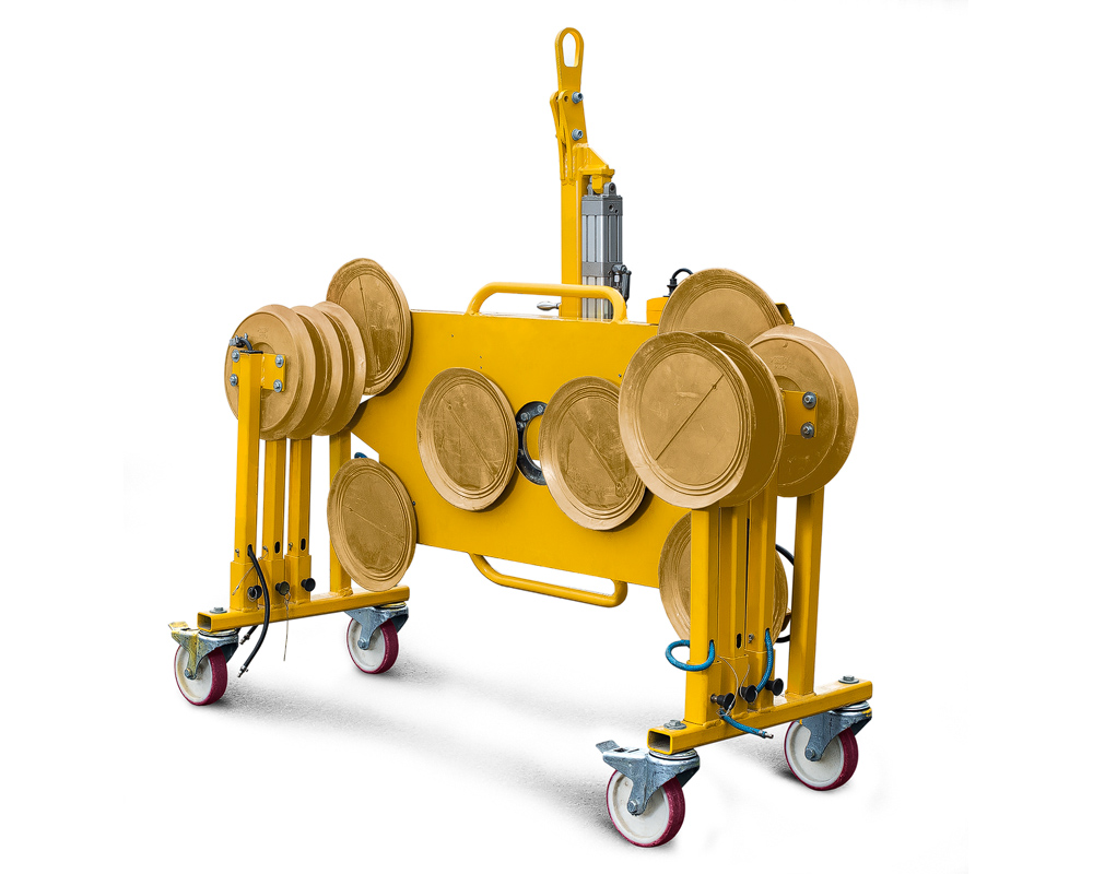 VSGW 900 KS - Sistema de ventosas de vacío para acristalamientos en invierno, hasta 900 kg de capacidad de carga, extraplano | VSGW 900 KS - Sistema de ventosas de vacío para acristalamientos en invierno, hasta 900 kg de capacidad de carga, extraplano