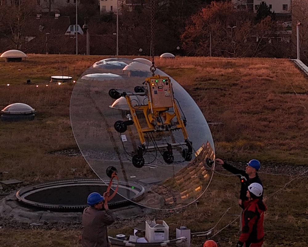 VSG 405 KR SP - Sistema de ventosas de vacío para vidrios esféricos o curvos, hasta 405 kg de capacidad de carga | VSG 405 KR SP - Sistema de ventosas de vacío para vidrios esféricos o curvos, hasta 405 kg de capacidad de carga